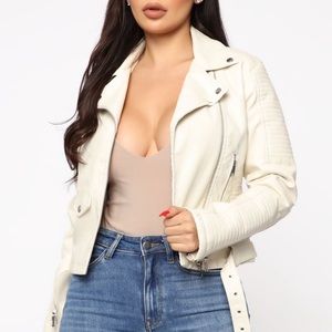 White Leather Jacket